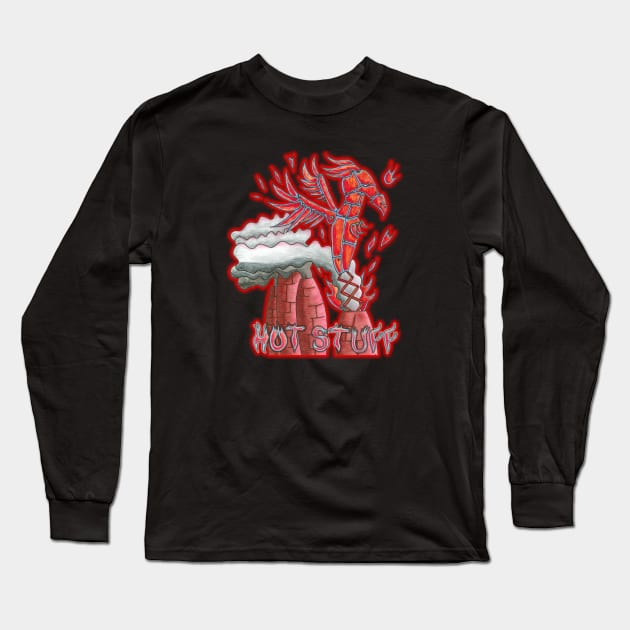 The Phoenix - Hot Stuff Long Sleeve T-Shirt by PaulWebster